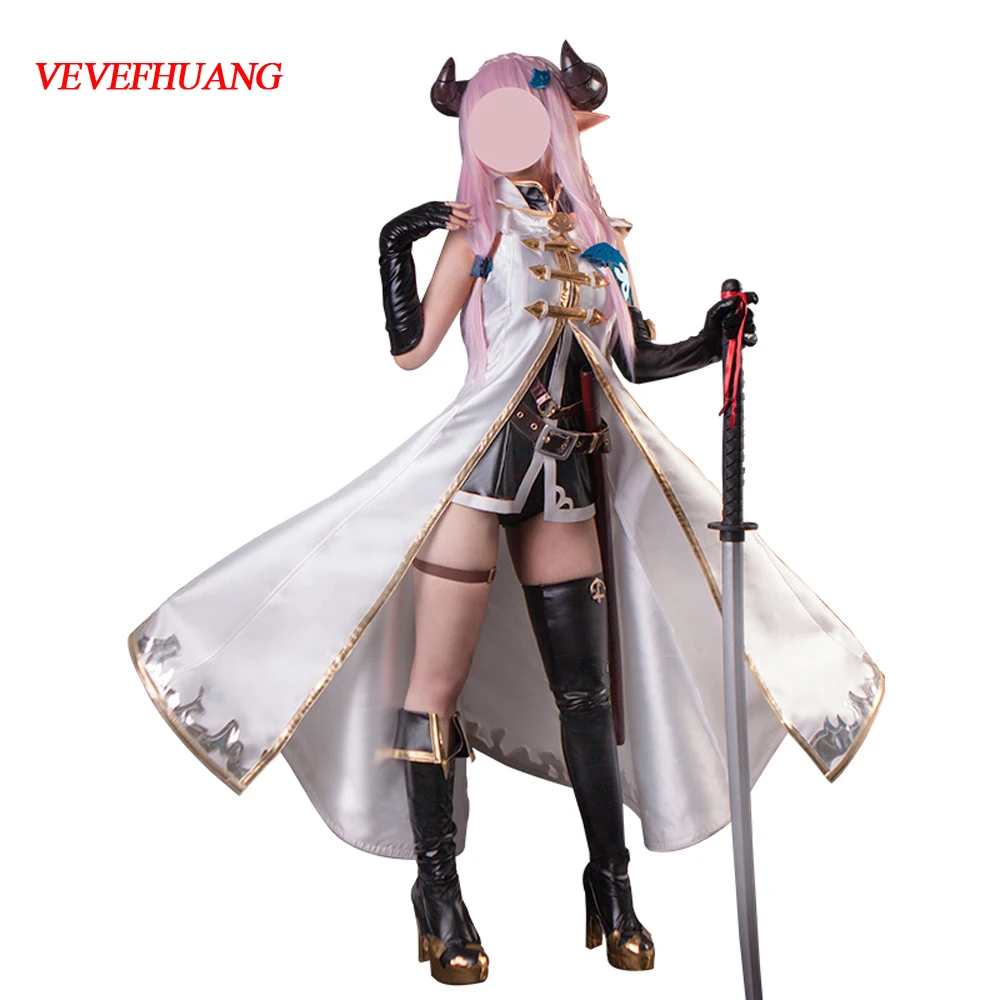 

VEVEFHUANG K Azur Lane Granblue Fantasy MAO Cosplay Costume Female Sexy Dress Uniform Halloween Xmas Christmas For Women